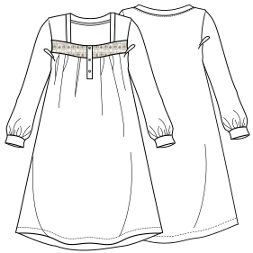Fashion sewing patterns for Nightgown 7410